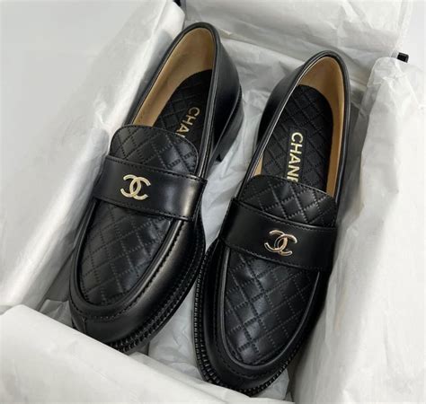 chanel loafer grey|Chanel loafers men.